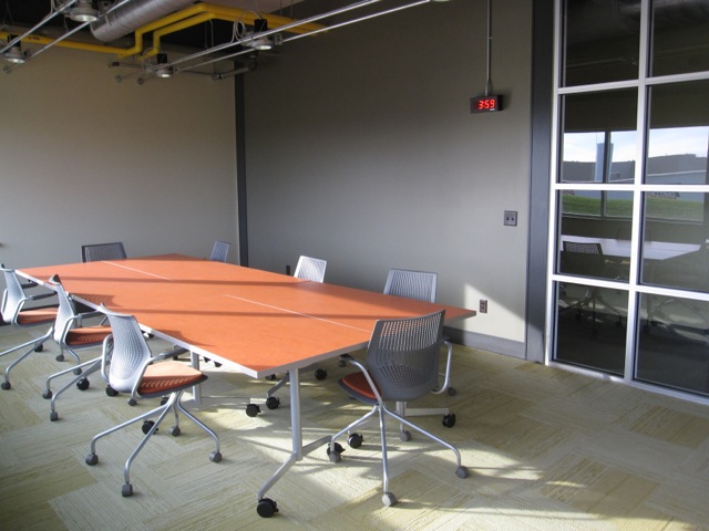 Training room table and chairs