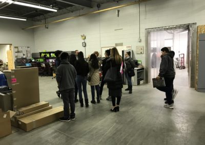 Students tour the Warehouse